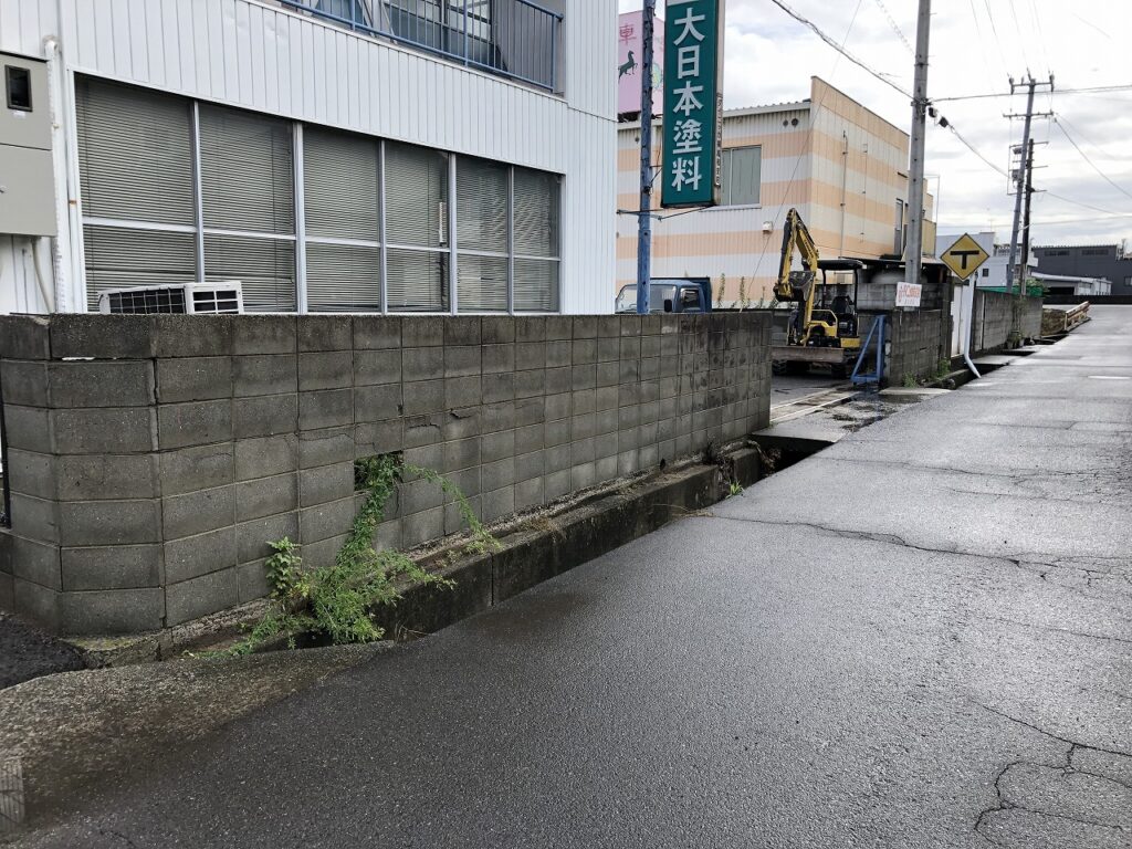 ブロック塀撤去前