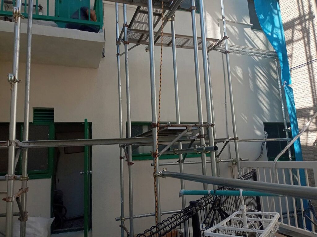 外壁塗装仕上げ工程