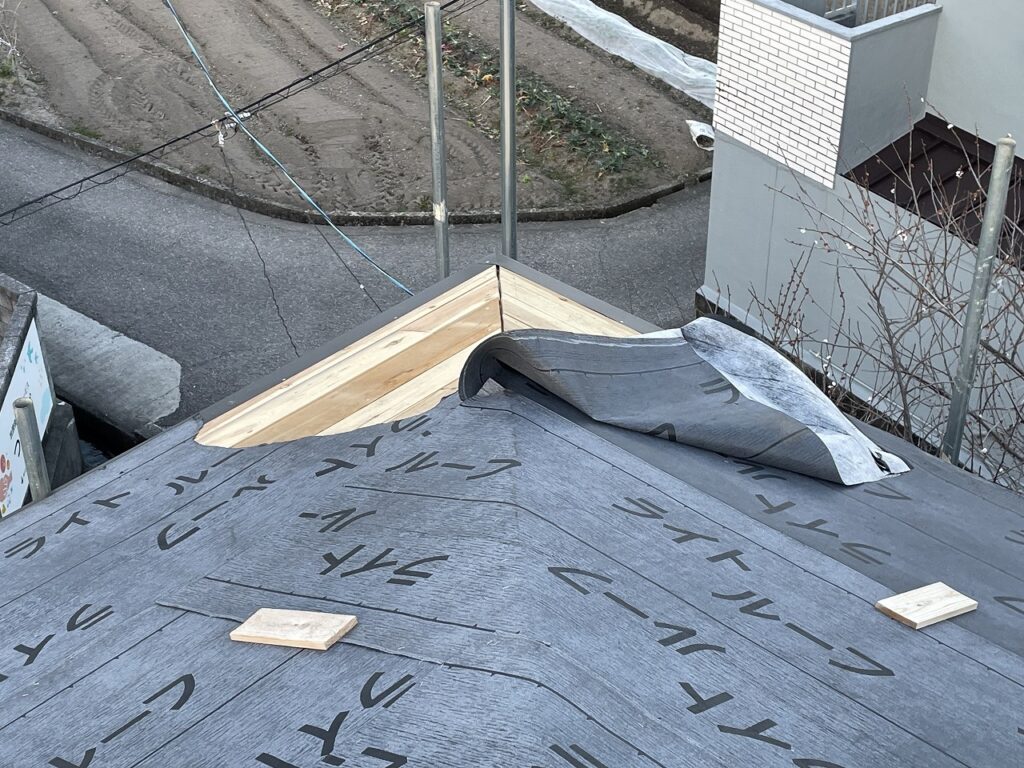 ルーフィング補修