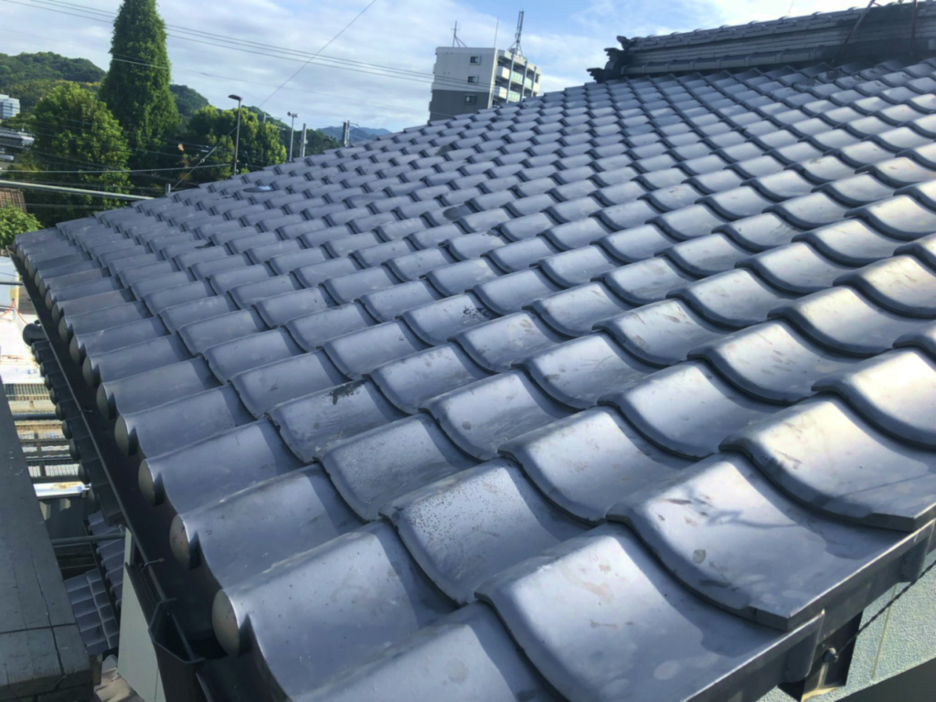 日本瓦屋根葺き替え工事前