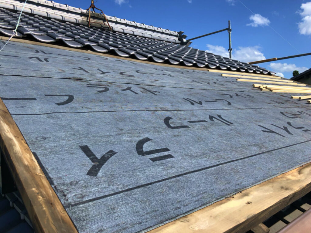 ルーフィングの張替え