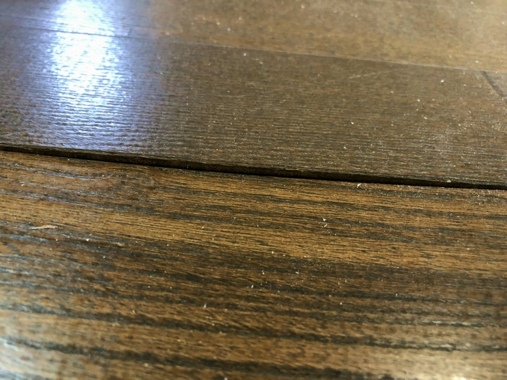 合板フローリングの剥離