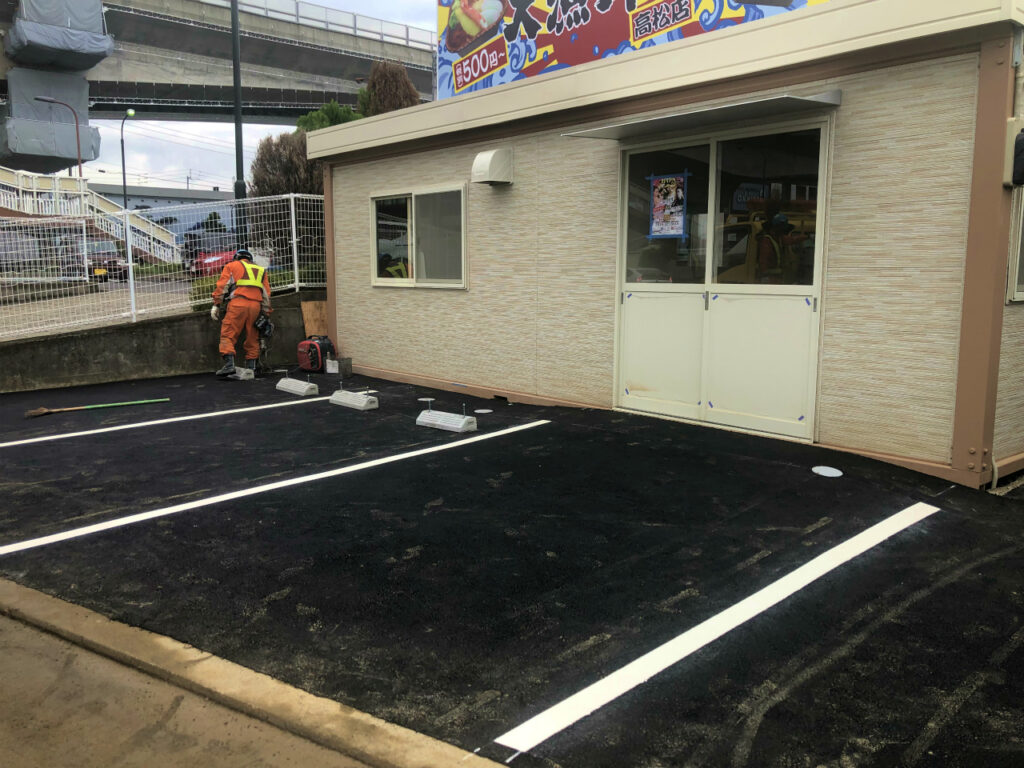 車止め・ライン引き