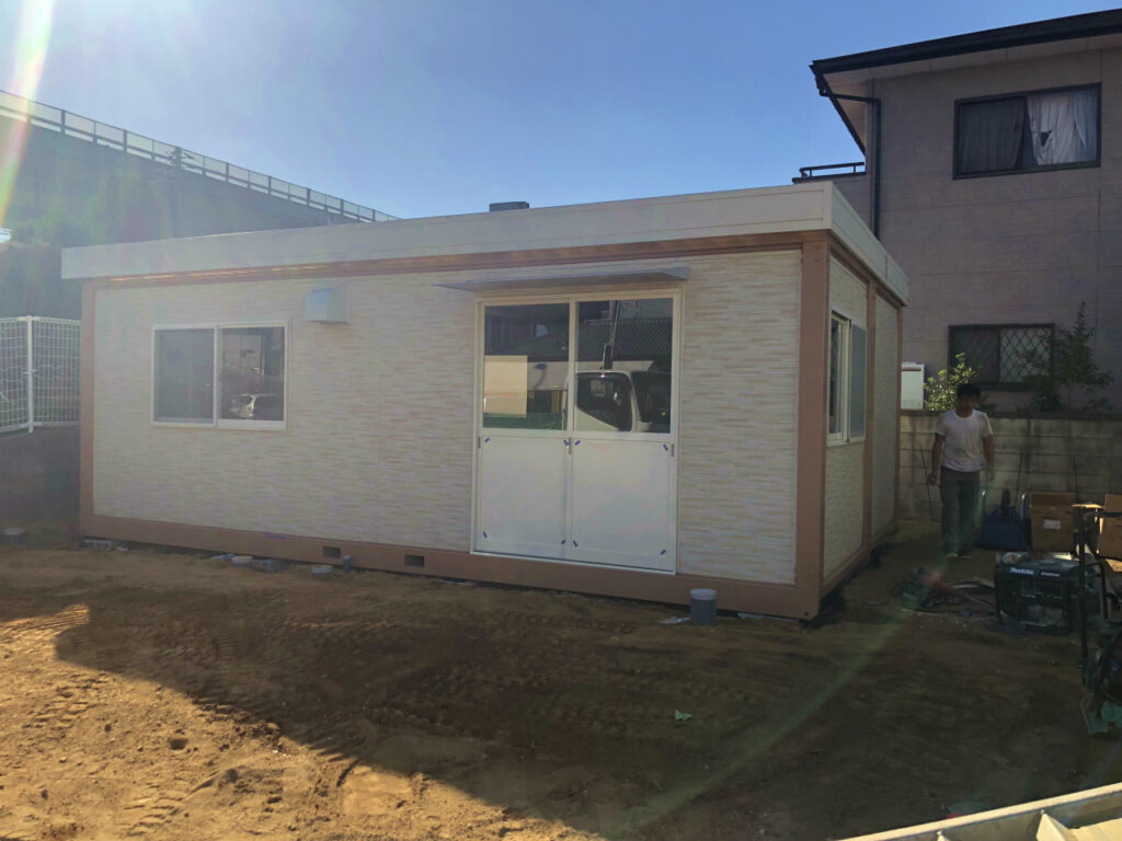 プレハブ据付完了