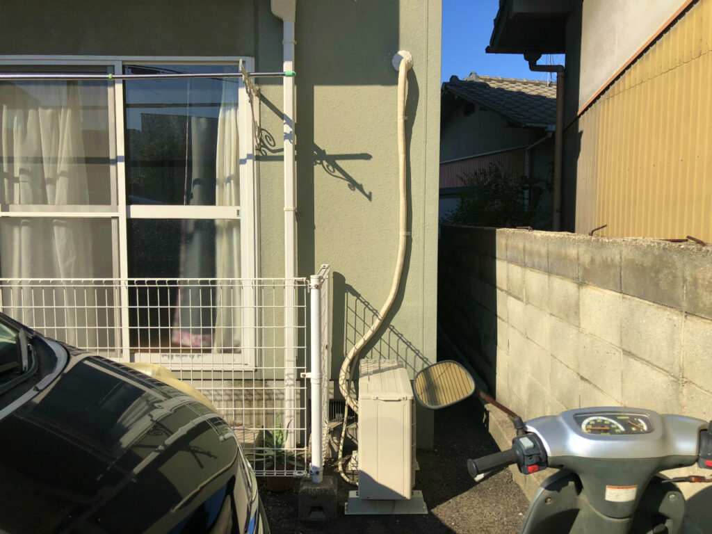 エアコン取付け完了