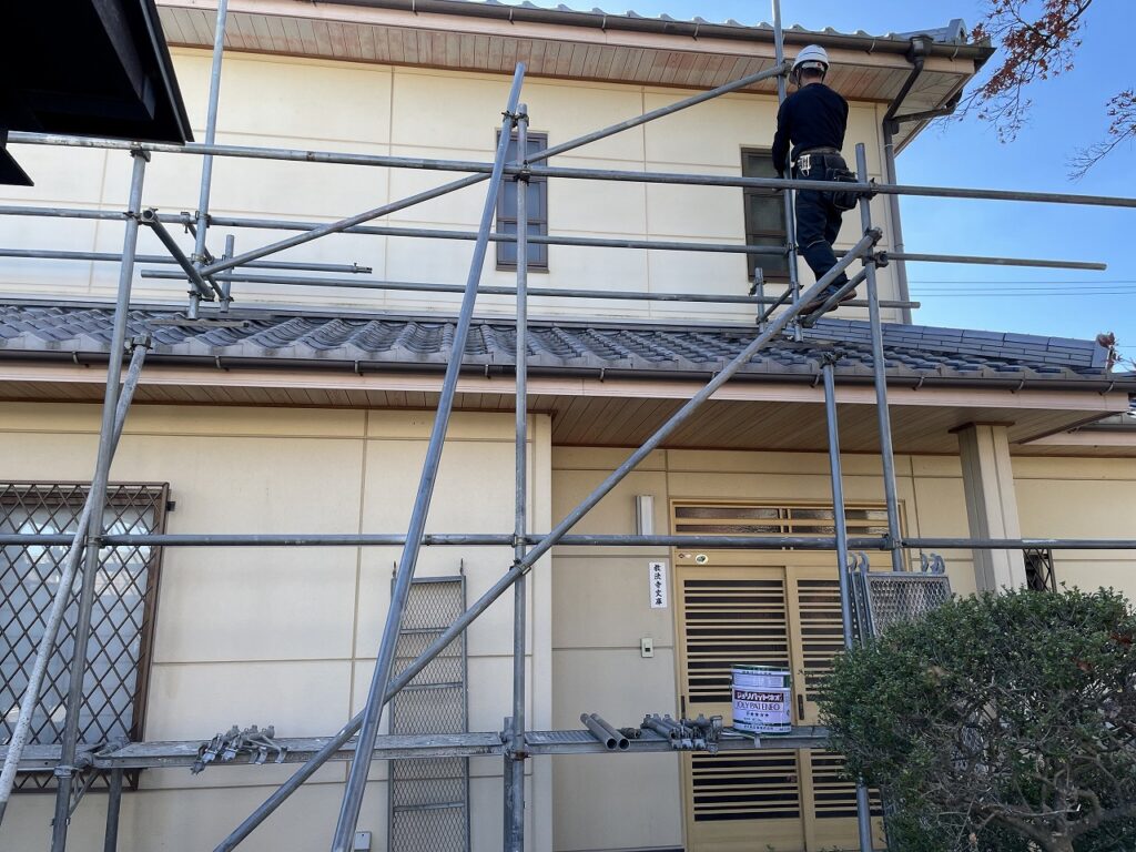 現地調査・足場設置