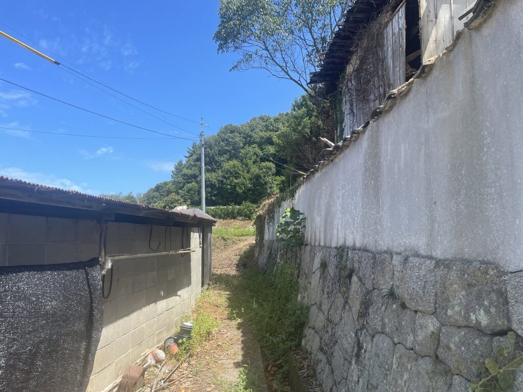 建屋北側工事完了