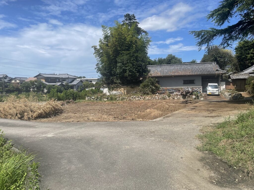 建屋南側工事完了