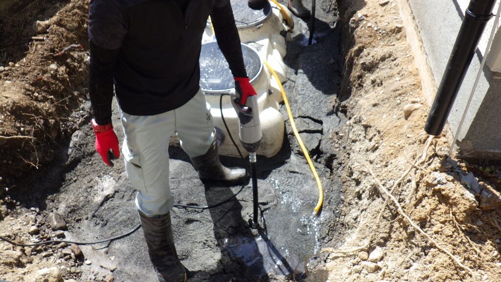 浄化槽の埋戻し