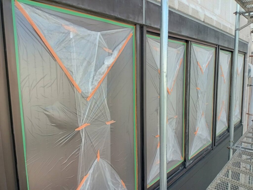 水洗い後の養生