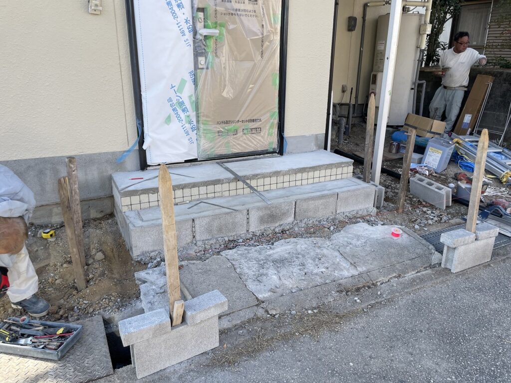 タイル張り前確認