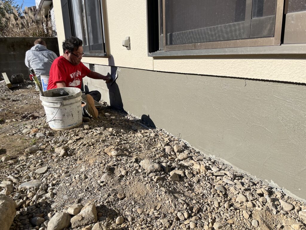 モルタル上塗り