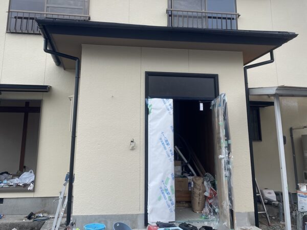 玄関ドア取付完了