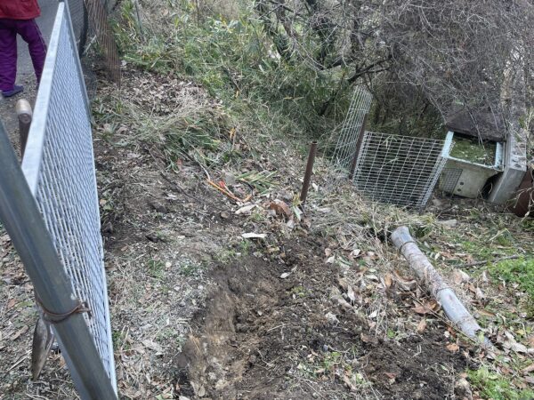 柵の設置