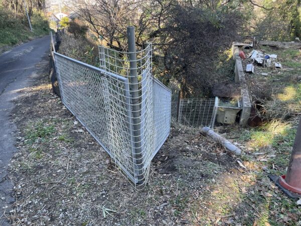 イノシシ柵設置完了