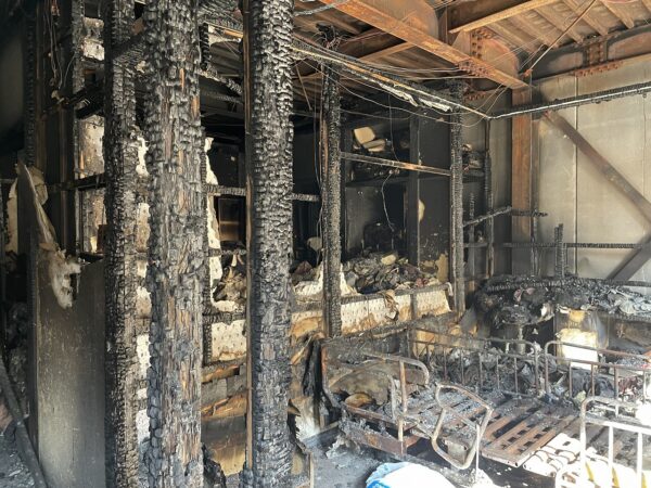 火事後室内状況