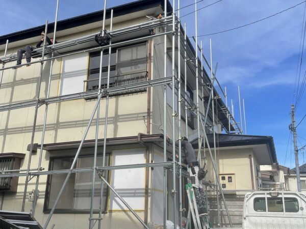 軒天工事・雨戸撤去・外壁補修完了