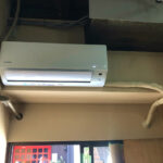 エアコン取付け完了