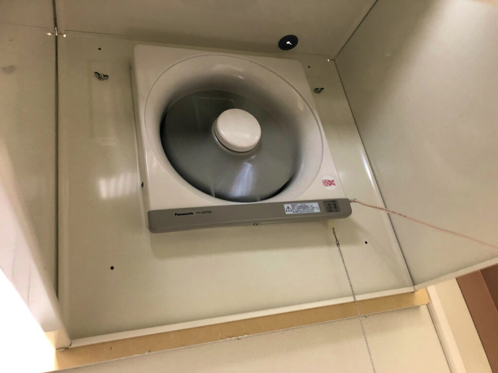 換気扇取付工事完了