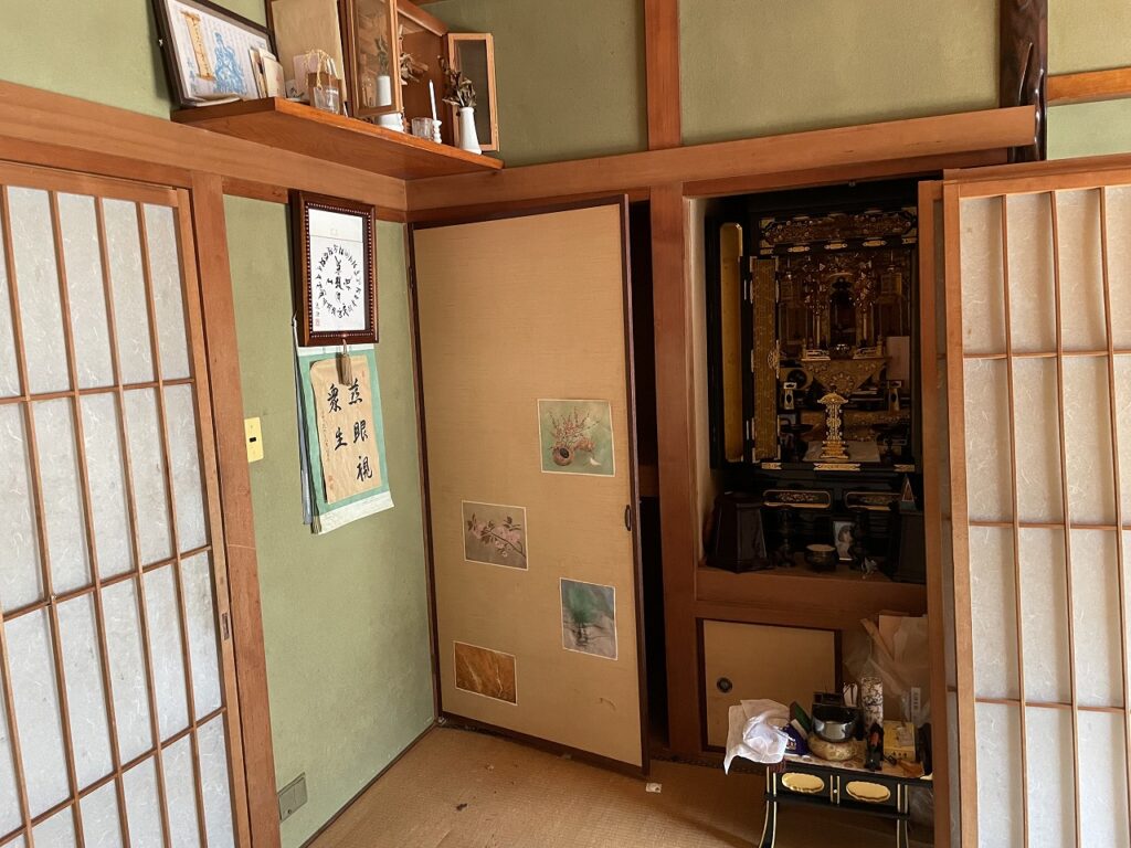 不用品処分完了(仏間)