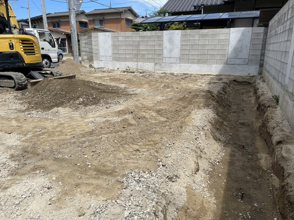 床掘り完了