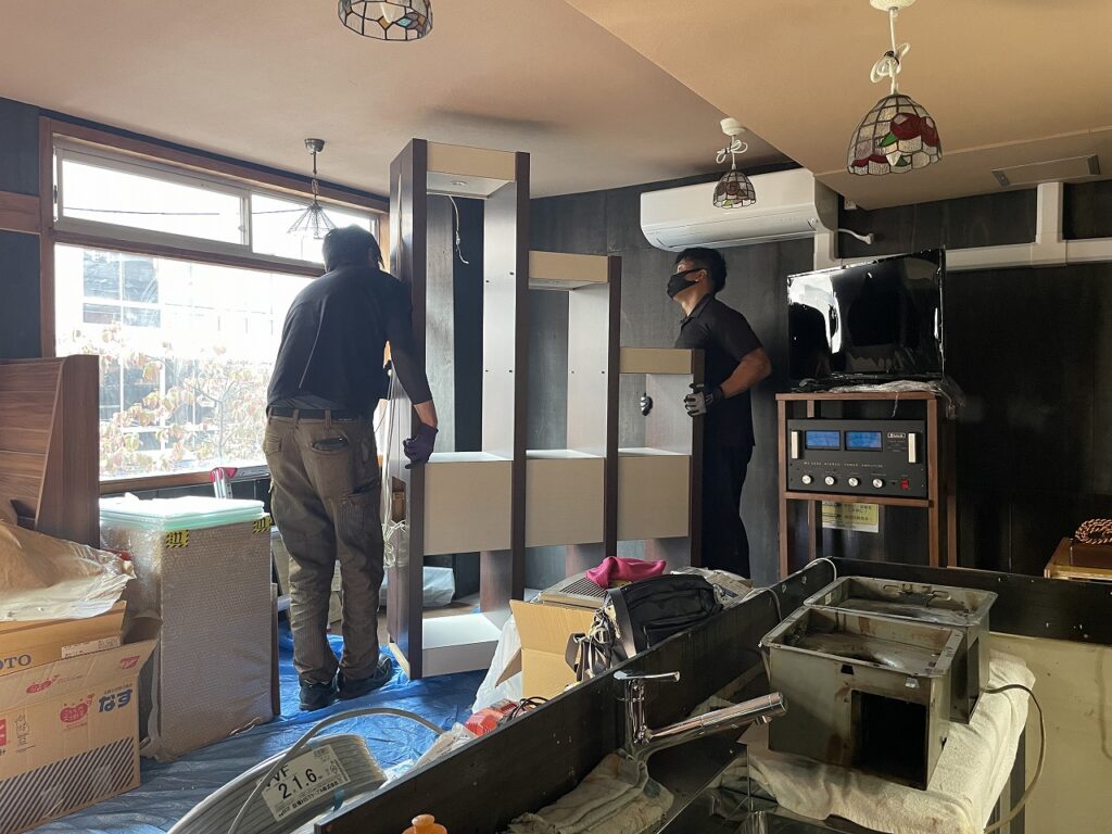 ステレオ機材搬入