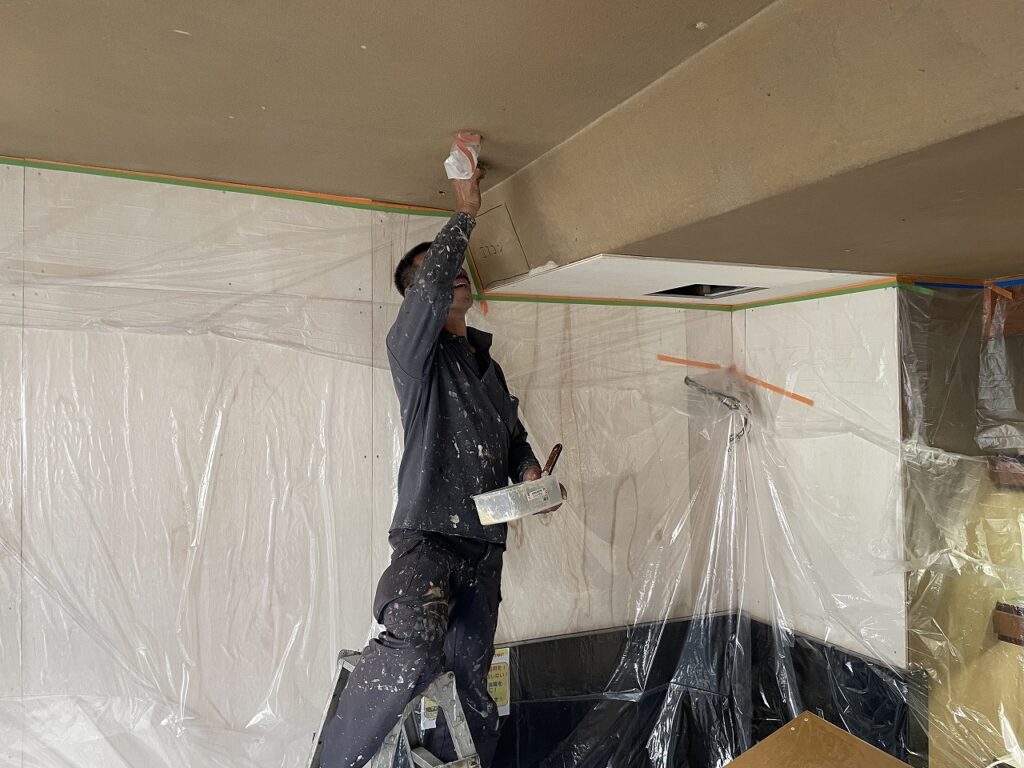 天井塗装工事