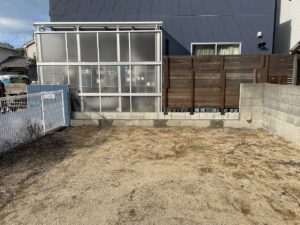 ブロック塀解体工事完了