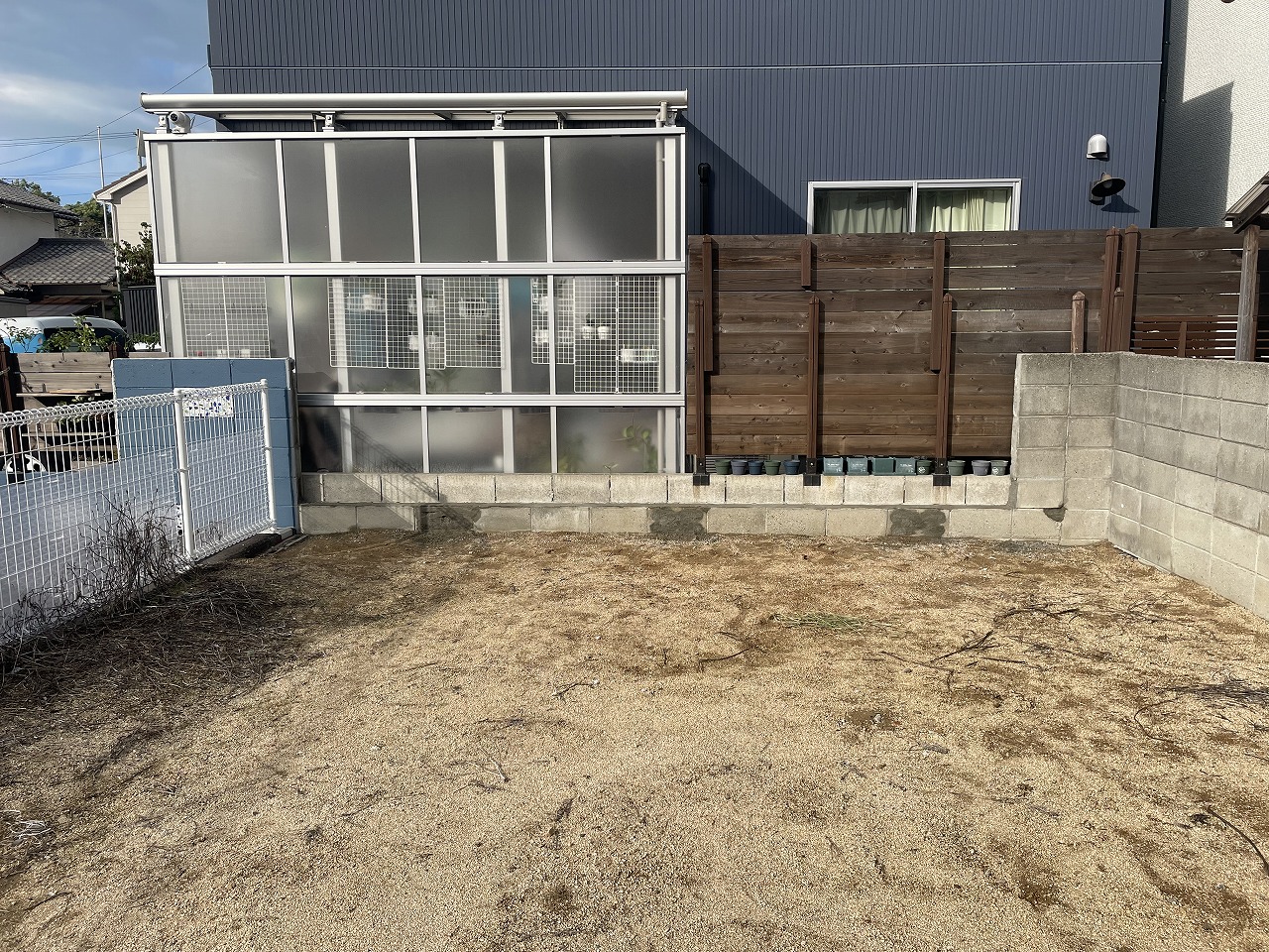 ブロック塀解体工事完了