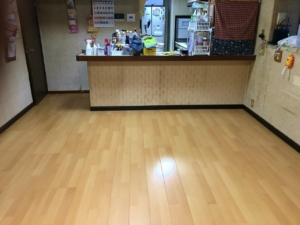 フローリングの増し張り完了