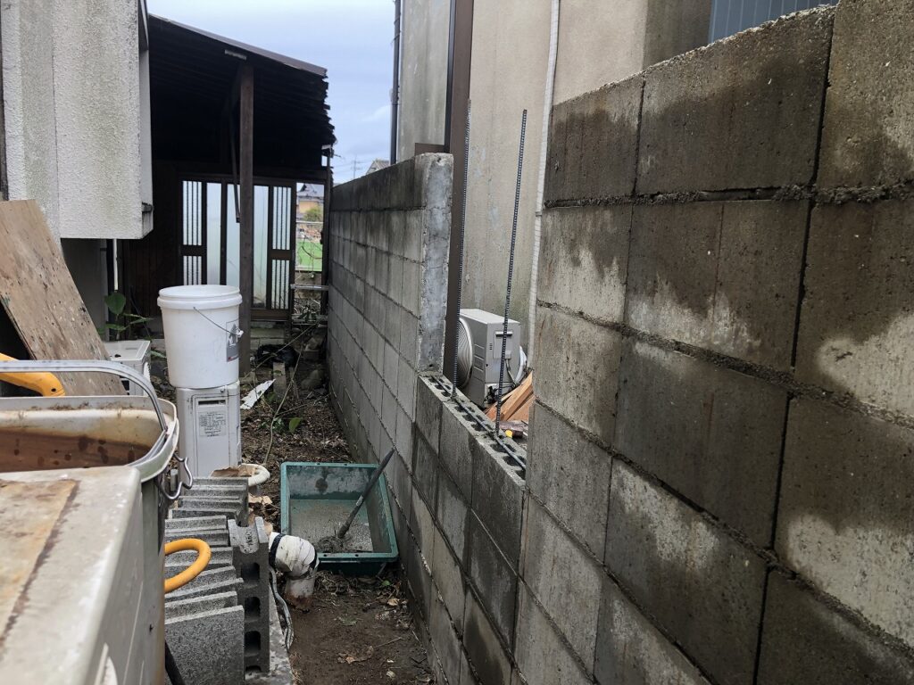 ブロック塀補修