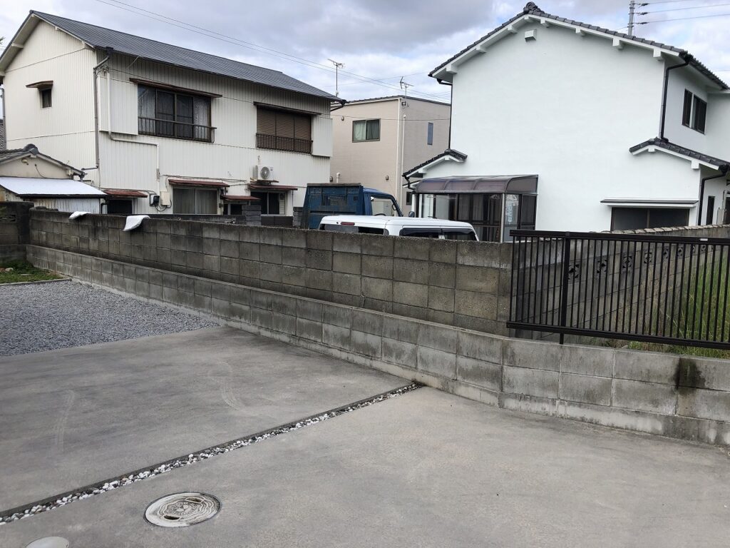 ブロック塀撤去前