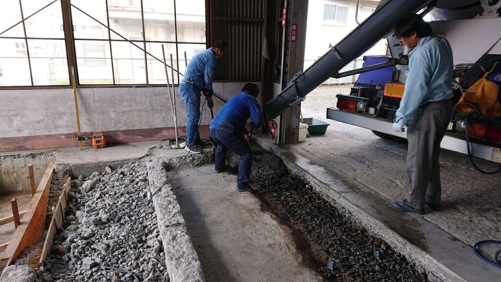 コンクリート打設