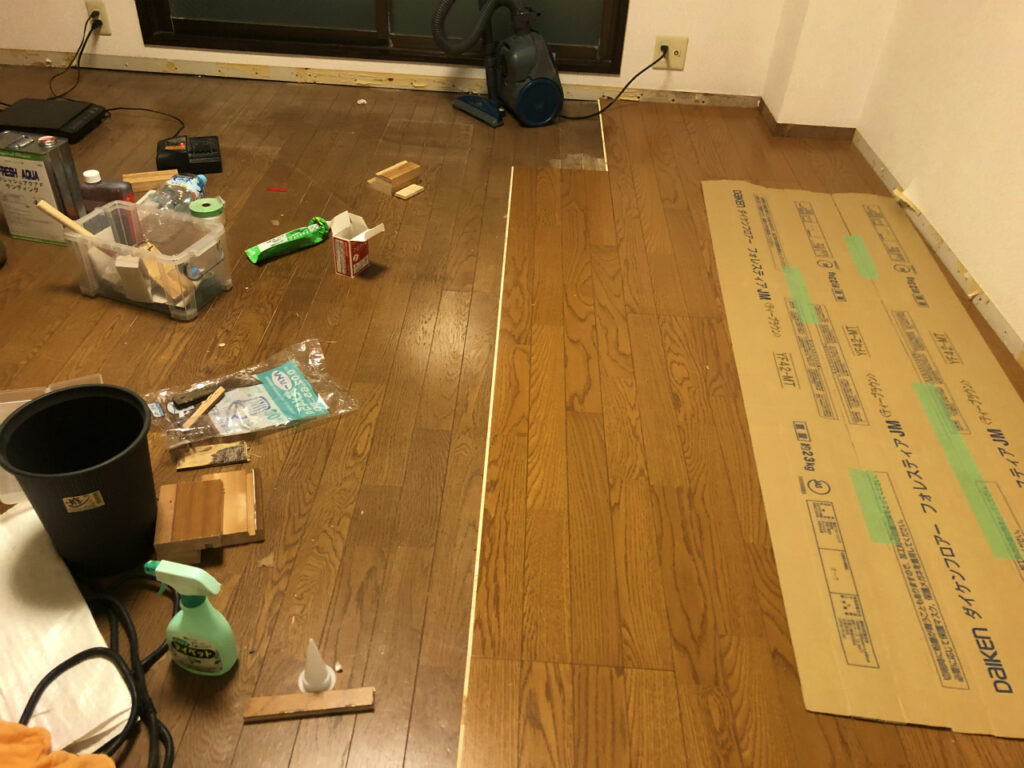 フローリング増し張り