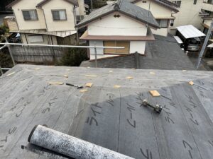 ルーフィング張り完了