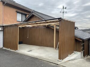 駐車場工事完了