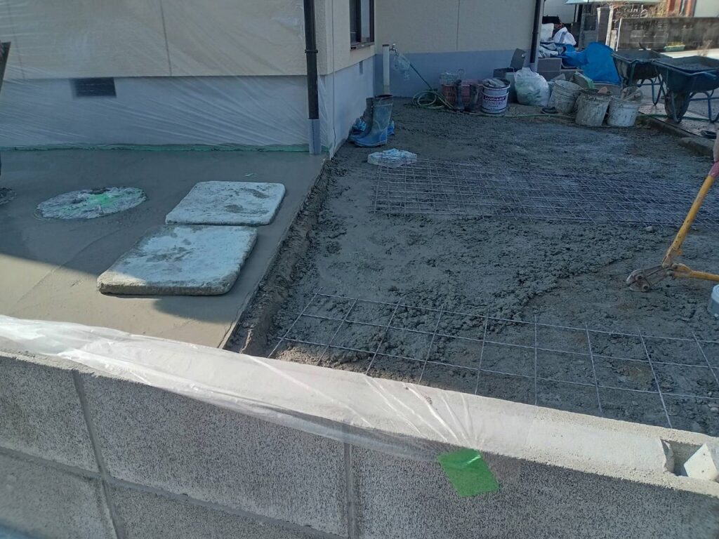 コンクリート打設(2日目)