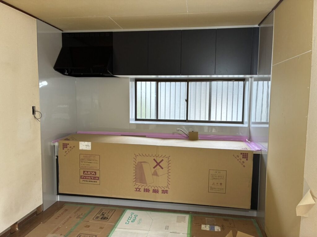 システムキッチン交換完了